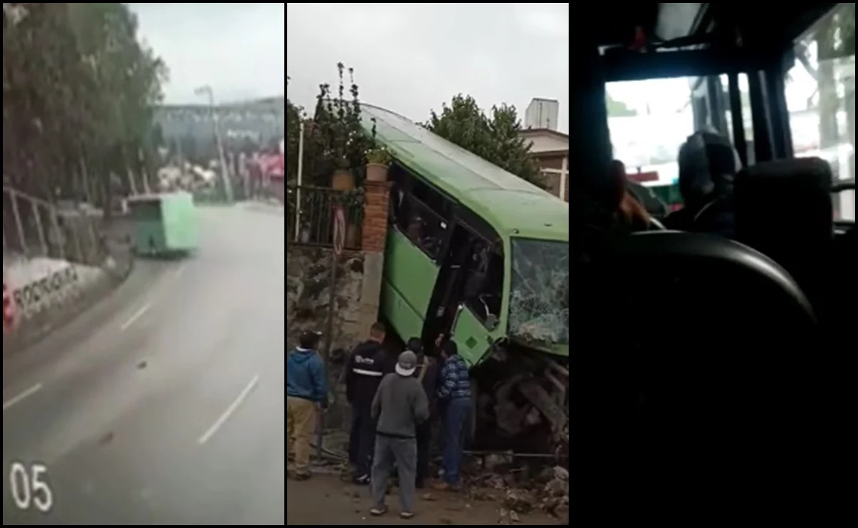 Revelan #VIDEO del accidente de transporte público en la México-Cuernavaca