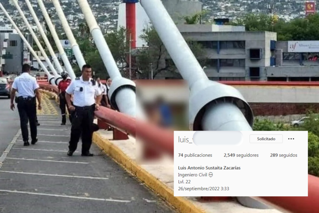 Tras anunciarlo en Instagram, joven se lanza de puente en NL; sobrevive, pero muere en hospital