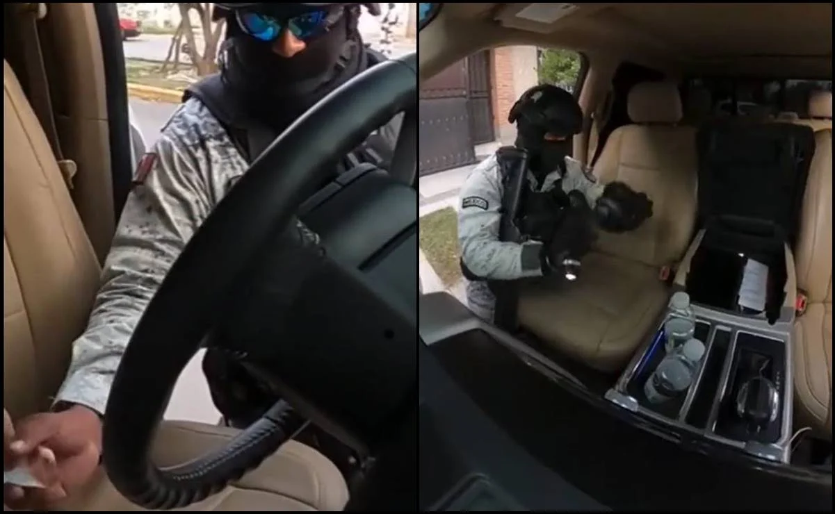 Exhiben a elementos de la GN extorsionando a conductor en Guadalajara #VIDEO