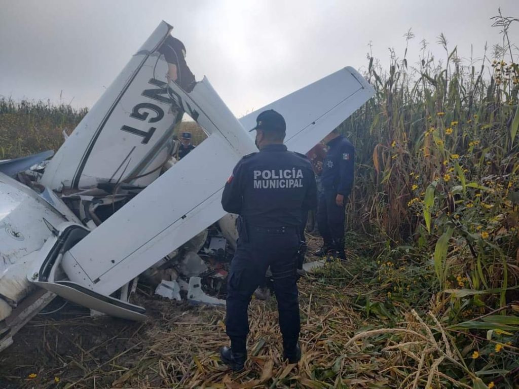 Se desploma una avioneta en Otzolotepec, Estado de México