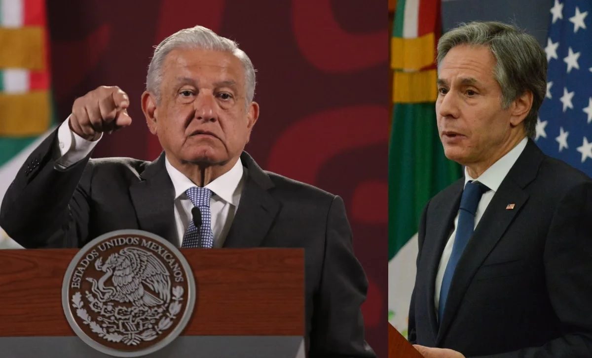 AMLO y Antony Blinken