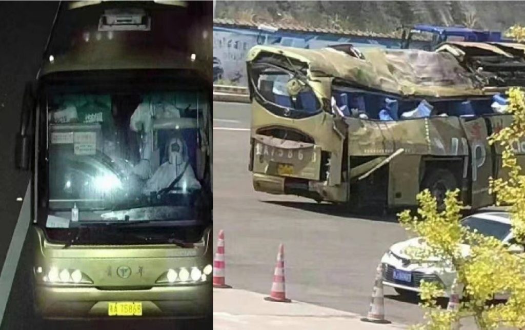Accidente de autobús en Guizhou, China
