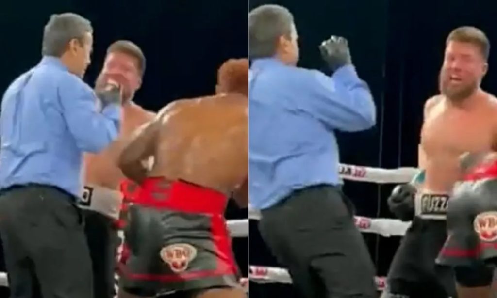 Boxeador mexicano propina golpazo a referee