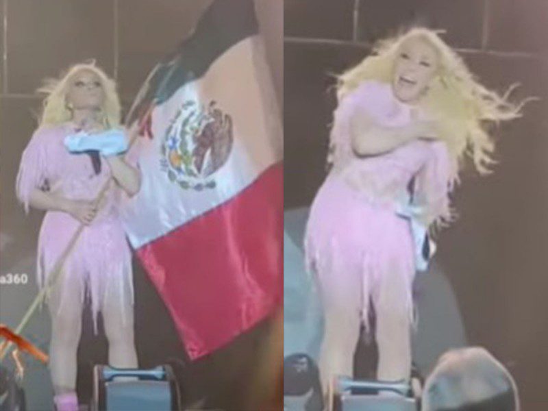 Cucaracha 'ataca' a Yuri en pleno concierto