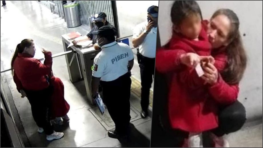 Madre olvida a su hija de 4 años en el transporte público en Hidalgo