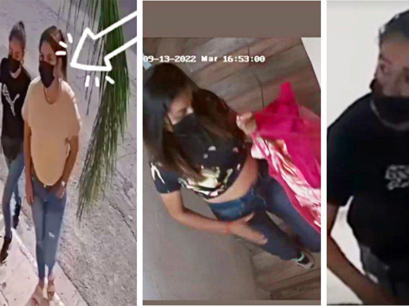 Mujeres asaltan tienda de ropa