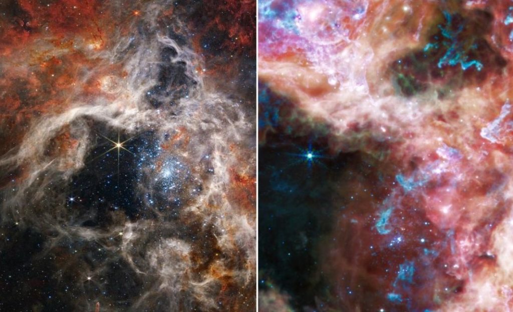 Telescopio Webb captura nuevos detalles de la nebulosa Tarántula