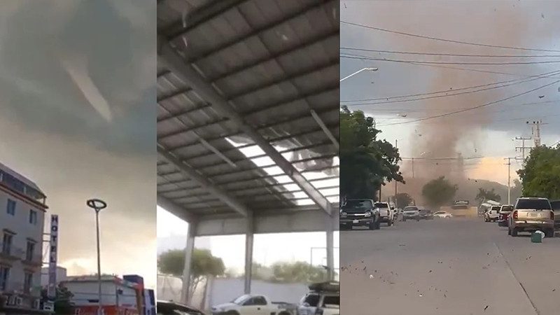 Tornado en Guamúchil, Sinaloa