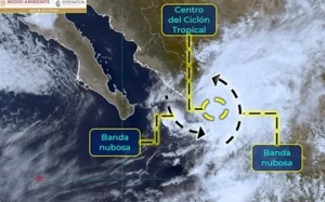 ‘Orlene’ se degrada a tormenta tropical mientras avanza por Sinaloa