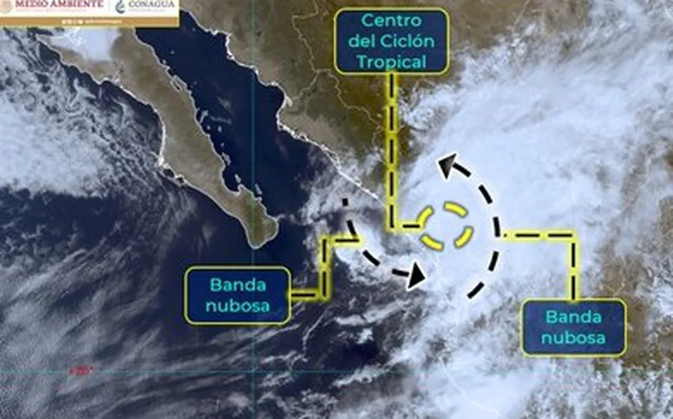 'Orlene' se degrada a tormenta tropical mientras avanza por Sinaloa
