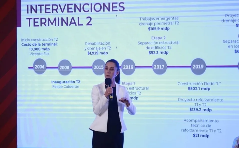 Reforzamiento de Terminal 2 del AICM tendrá un costo de 400 mdp y tardará 10 meses
