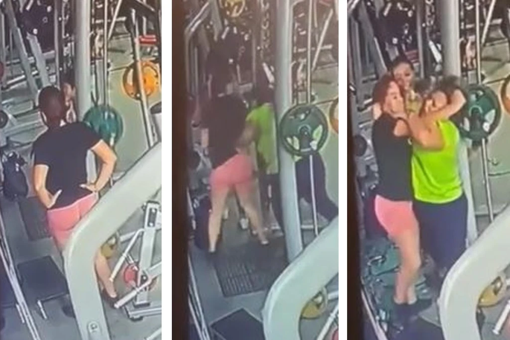 Mujeres se pelean en gimnasio por un aparato de pesas #VIDEO