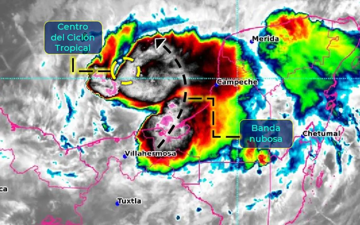Continuarán las lluvias por el avance de la tormenta tropical 'Karl'