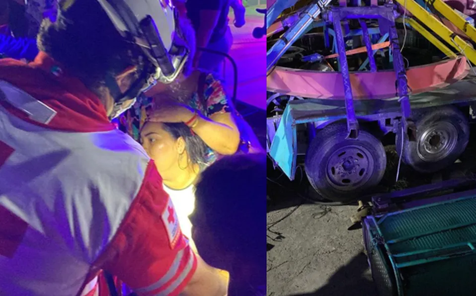 3 heridos tras falla de juego mecánico en Monterrey