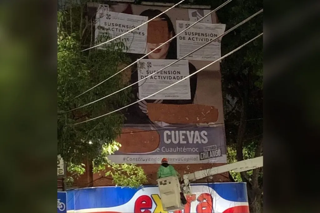Invea suspende el mega anuncio con la imagen de Sandra Cuevas