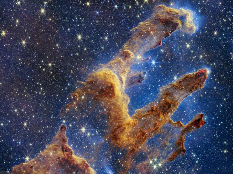 El Telescopio Webb captura una imagen más nítida de los icónicos 'Pilares de la Creación'