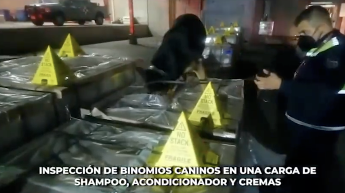 Semar presume decomiso récord de metanfetamina en el AICM