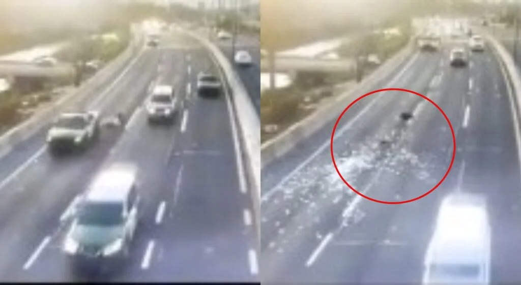 Ladrones lanzan maleta llena de billetes en persecución para evitar ser detenidos #VIDEO