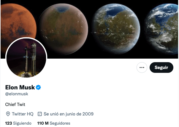 ​​​​​​​Elon Musk cambia perfil de Twitter previo a que venza plazo para adquirir red social