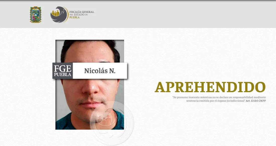 Detienen a alumno de Ibero por abuso sexual de menor en un kinder de Puebla