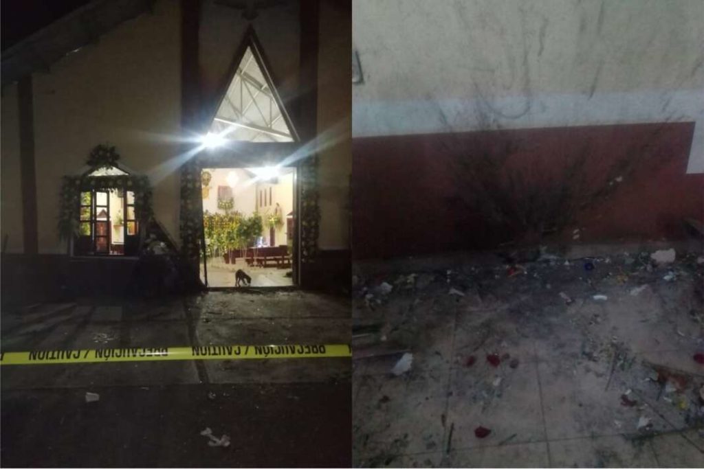 10 heridos tras explosión de pirotecnia en capilla de Veracruz durante festejos a San Judas Tadeo