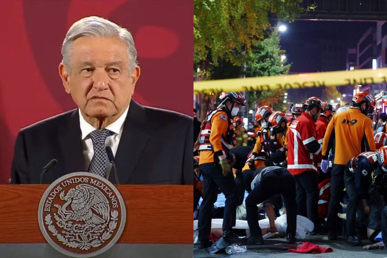 AMLO lamenta tragedia ocurrida en fiesta de Halloween en Corea del Sur