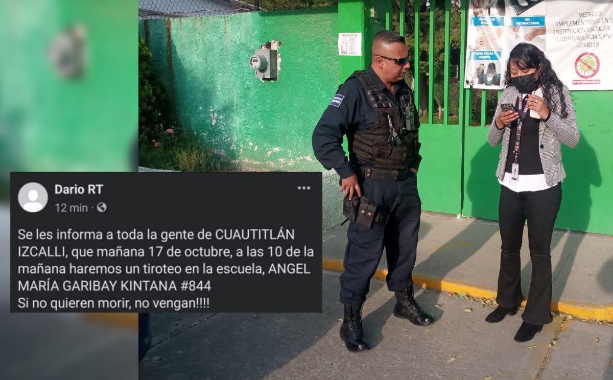 Amenaza de tiroteo en secundaria de Cuautitlán