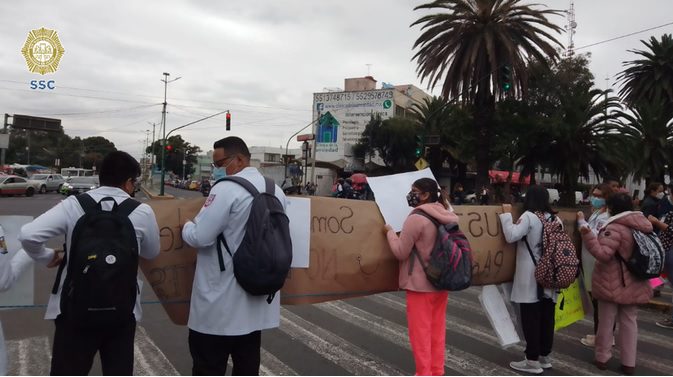 Bloqueo de médicos en la CDMX