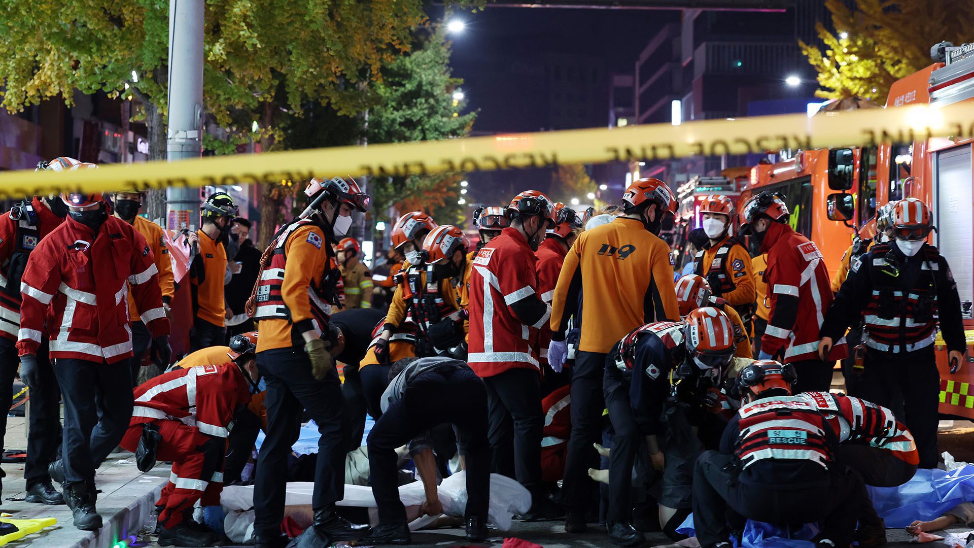 Estampida en festival de Halloween en Corea del Sur