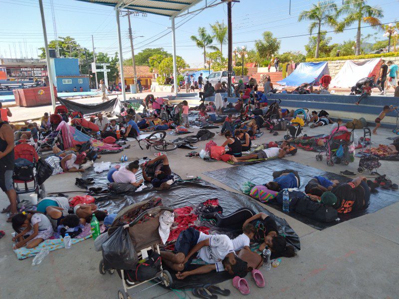 Migrantes en Tapanatepec