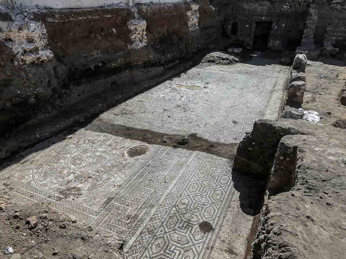 Mosaico romano del siglo IV hallado en Siria