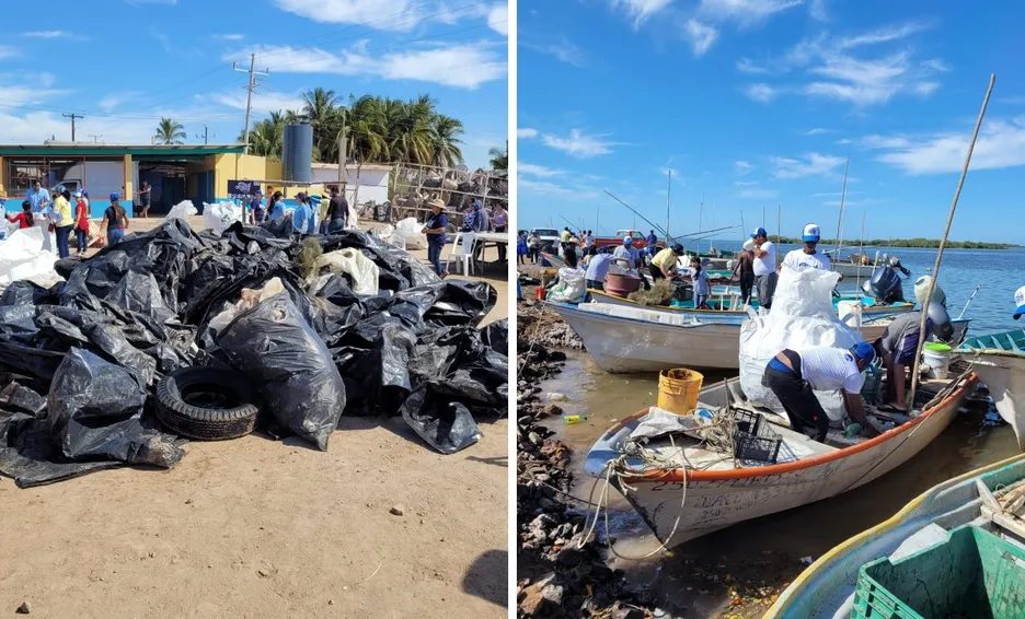 Torneo para 'pescar' basura y rescatar toneladas de desperdicios en Sinaloa