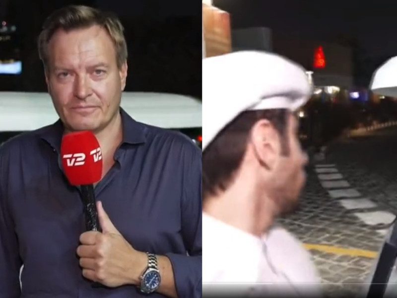 Guardia seguridad en Qatar amenaza con romper cámara de reportero danés #VIDEO