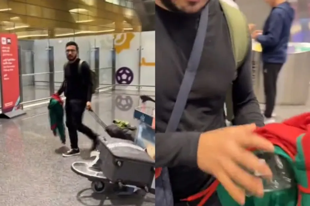 A pesar de prohibición, mexicano ingresa alcohol a Qatar previo al Mundial #VIDEO