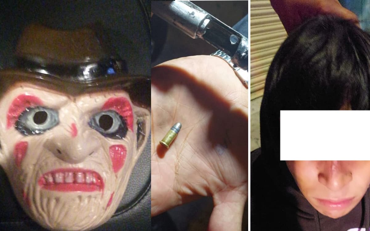 Menor de edad asalta un Oxxo en Guadalajara disfrazado de Freddy Krueger