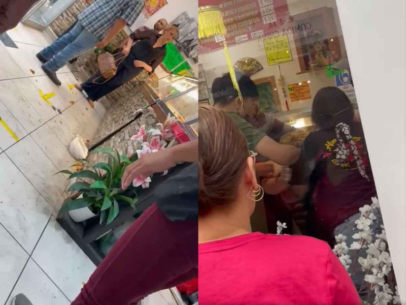 Reaparece #LadyDEA y ahora arma pleito en restaurante de comida china #VIDEO