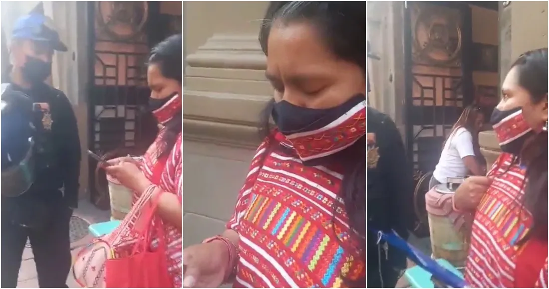 Artesana triqui denuncia discriminación por policía en CDMX #VIDEE