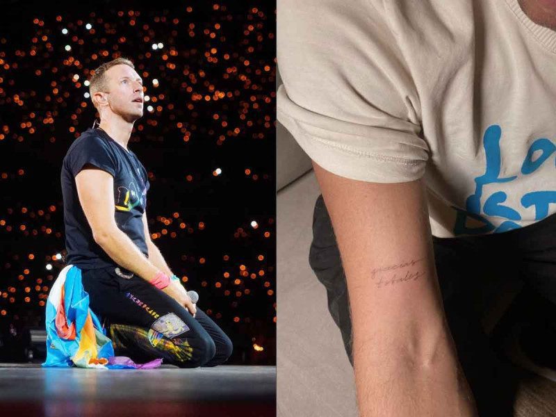 Chris Martin, vocalista de Coldplay, se tatúa icónica frase de Gustavo Cerati
