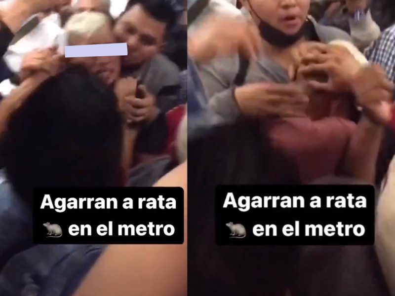 "¿Sabes cuánto me costó?": Usuarios del Metro atrapan a ladrón y lo agarra a zapes #VIDEO