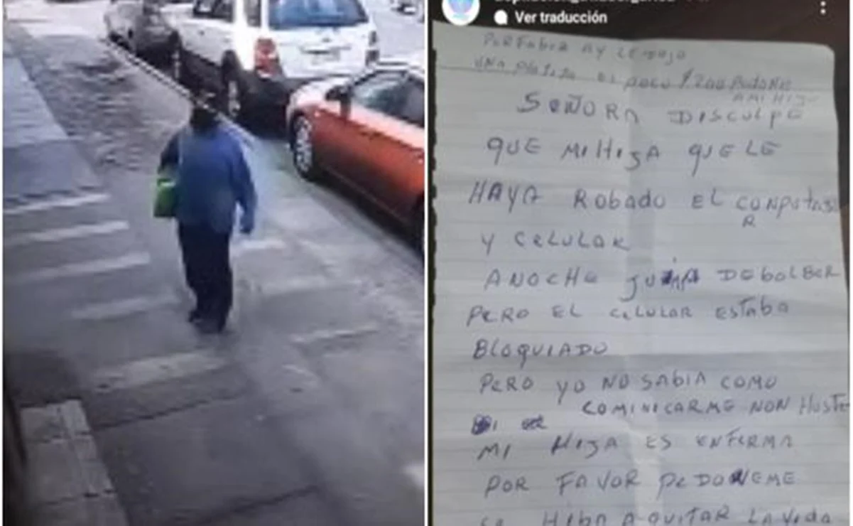 Papá devuelve cosas que su hija se robó y termina llorando