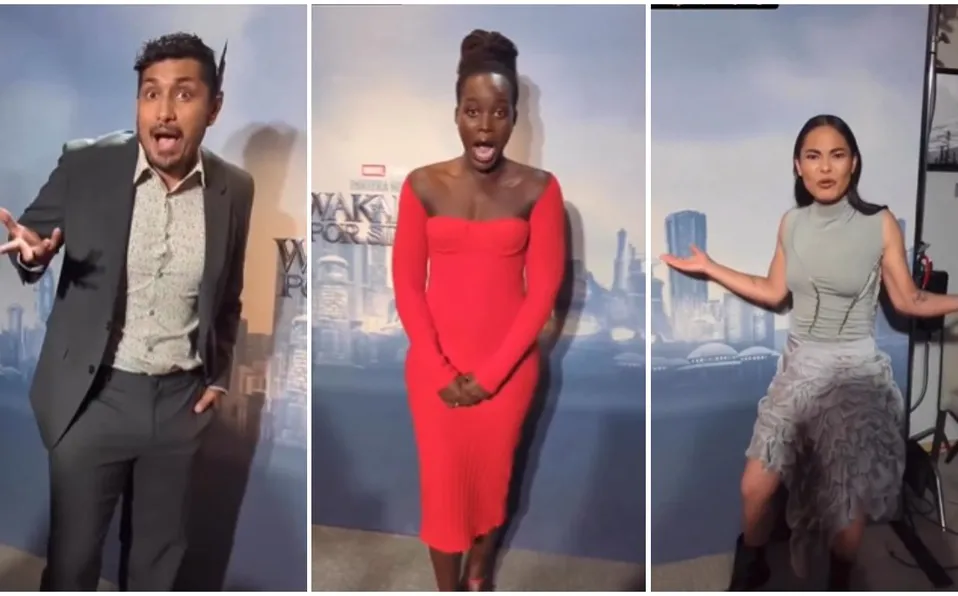 Tenoch Huerta, Lupita Nyong'o y Mabel Cadena cantan '¿Qué le pasa a Lupita?' #VIDEO