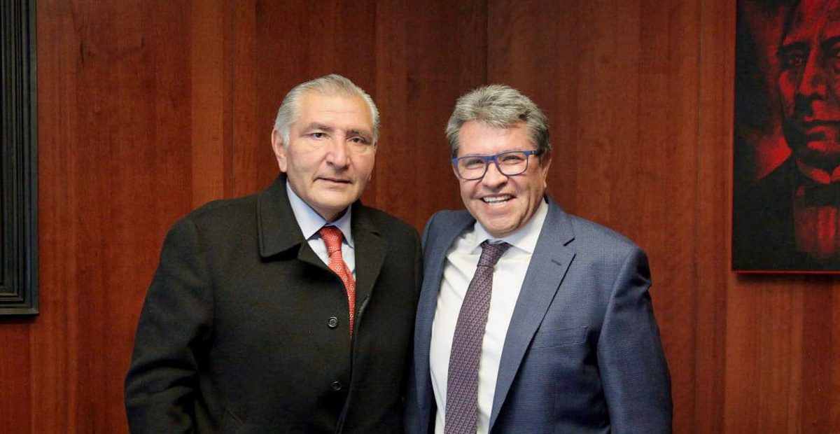 Ricardo Monreal se reúne con Adán Augusto; hablan sobre la reforma electoral