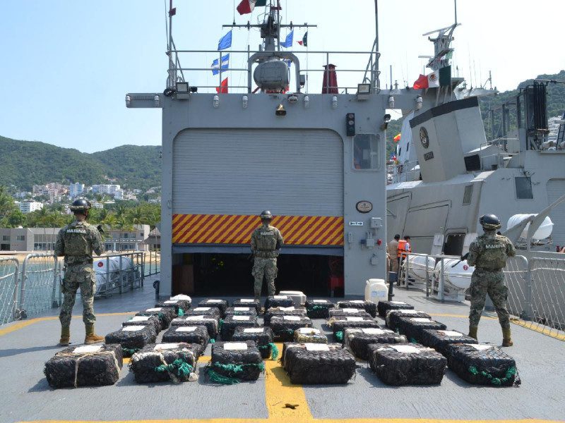 Aseguran una tonelada de cocaína en Acapulco, Guerrero