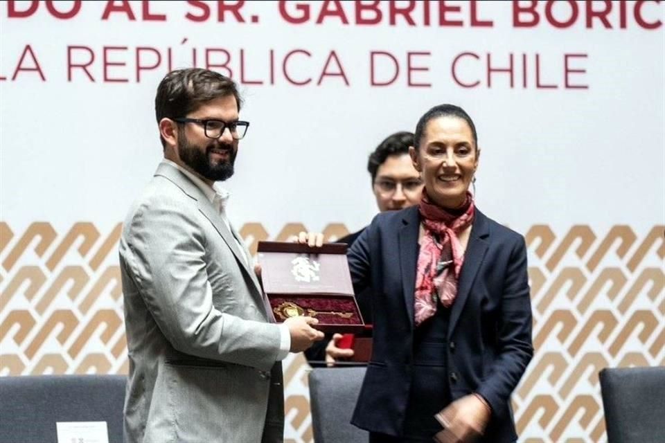 Claudia Sheinbaum y Gabriel Boric, presidente de Chile