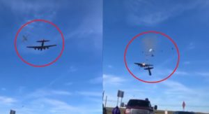 Dos aeronaves colisionan durante exhibición aérea de Dallas, EU #VIDEO
