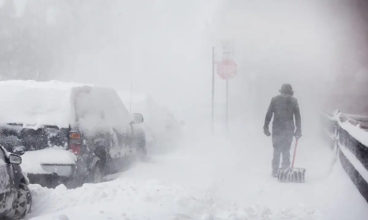 Fuertes nevadas en NY