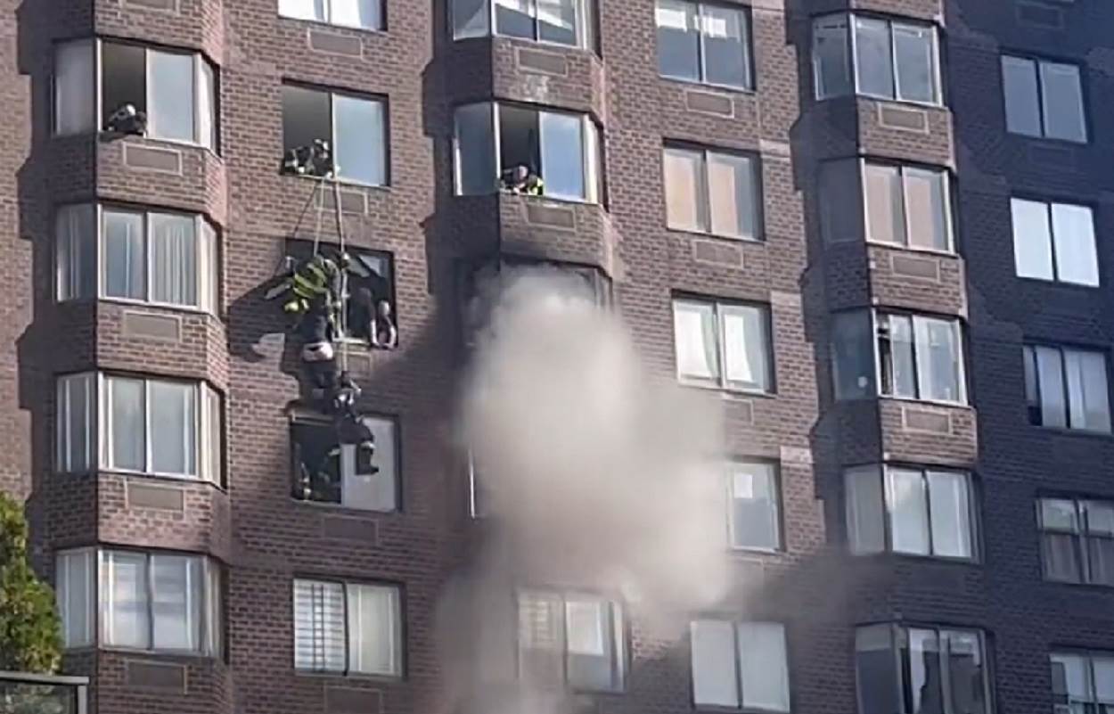 Incendio en un edificio en Nueva York
