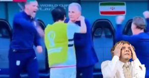 Jugador “ahorca” a su entrenador tras resultado en Qatar 2022 #VIDEO