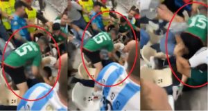 ¡México vs Argentina, pero en las gradas! Aficionados protagonizan tremenda pelea #VIDEO