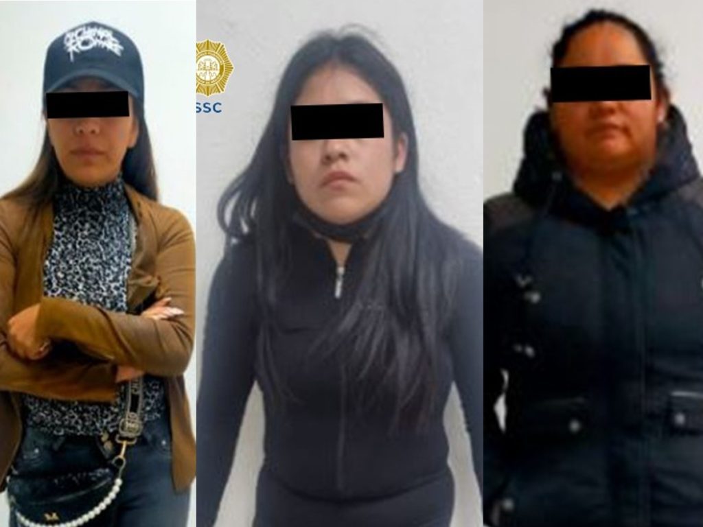 Mujeres detenidas por robo de celulares en el Corona Capital en la CDMX